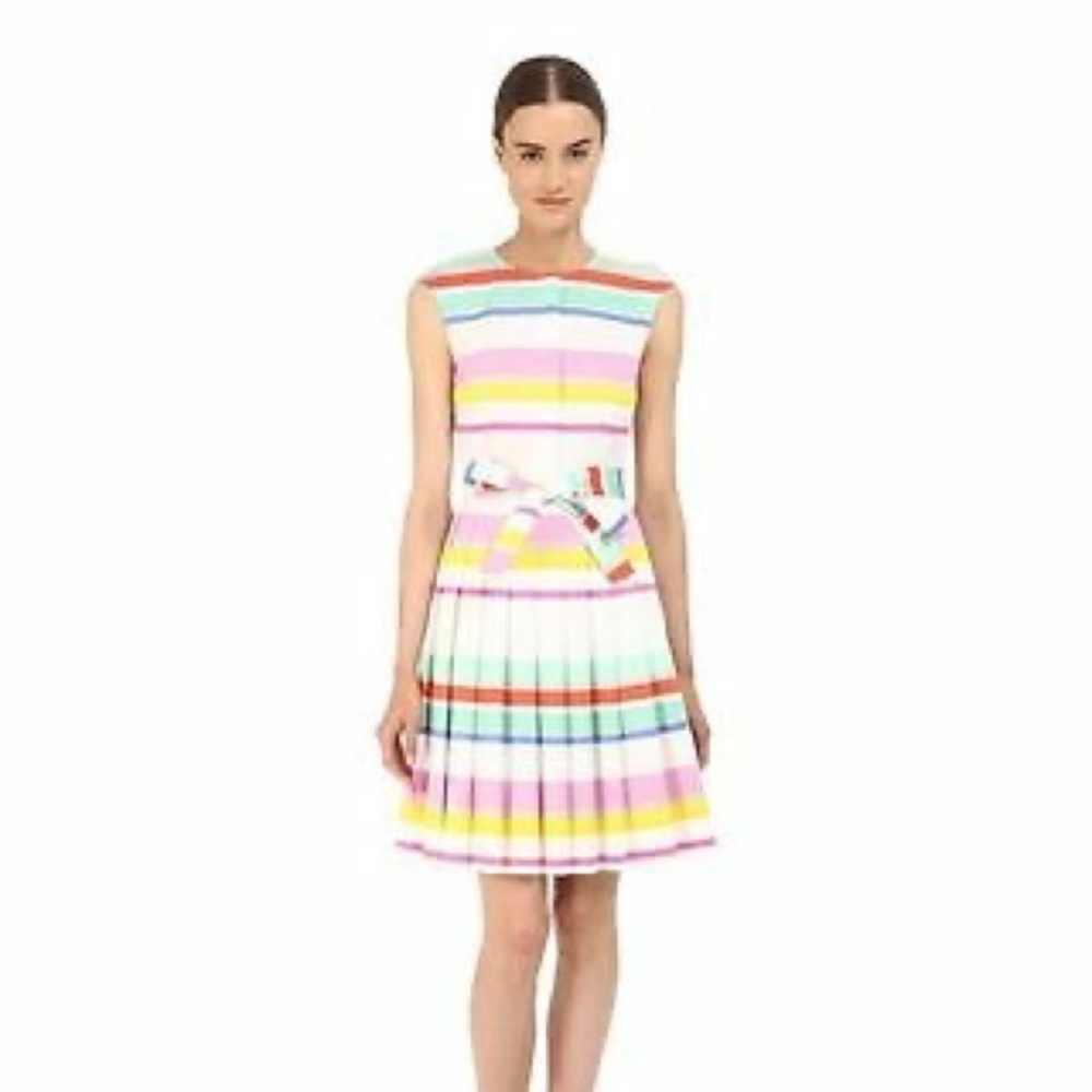 Kate Spade multi cape stripe shirt dress